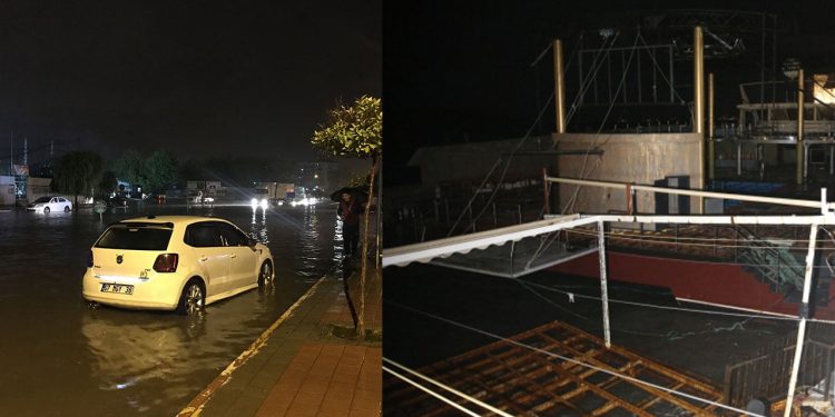 Antalya'da sel: Kumluca ve Finike'de okullar tatil edildi