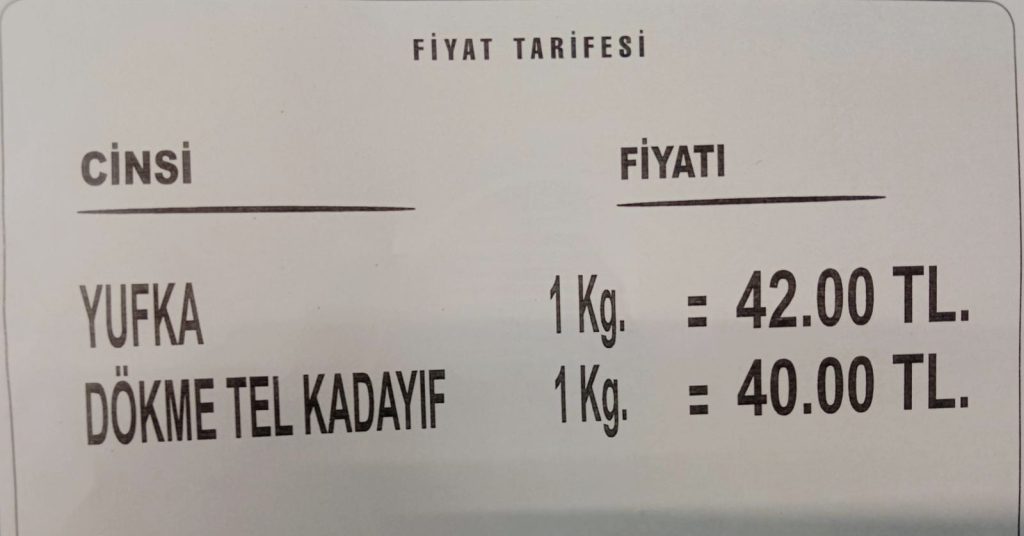 Asgari ücret arttı, zam fırtınası başladı; Yufkanın kilogramına 10 TL zam