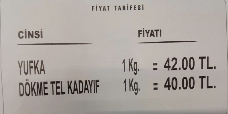 Asgari ücret arttı, zam fırtınası başladı; Yufkanın kilogramına 10 TL zam