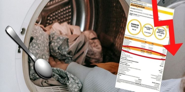 Çamaşır yıkarken makineye her yıkamada sadece 1 kaşık ekleyin, fatura 50 lira düşüyor