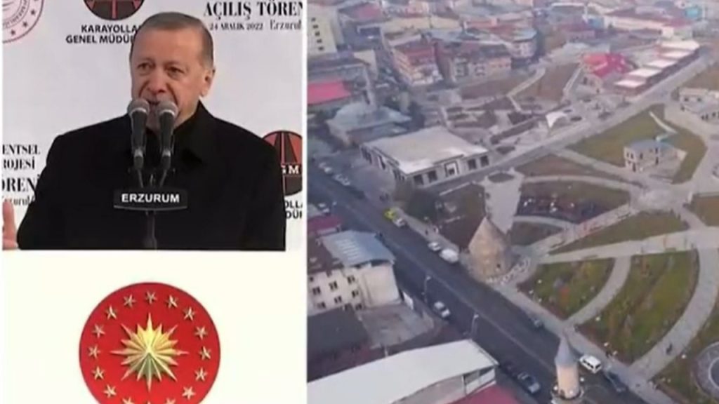 Erdoğan 1993 yılında seferlere başlayan havalimanını sahiplendi: 'Havalimanı mı vardı Erzurum’da?'