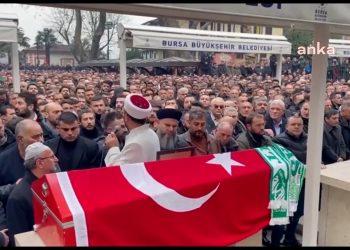 Eski Ülkü Ocakları Başkanı Sinan Ateş’in cenazesi Bursa’da toprağa verildi