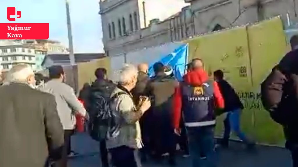 Hiranur Vakfı'ndaki istismarı protesto eylemine saldırı girişimi