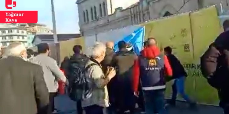 Hiranur Vakfı'ndaki istismarı protesto eylemine saldırı girişimi