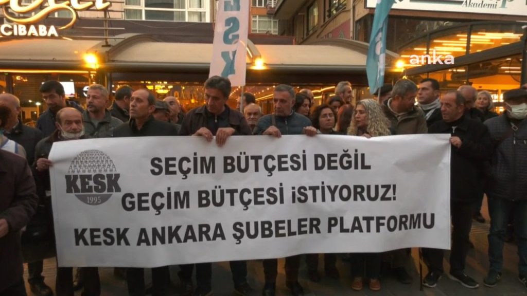 KESK 2023 bütçesini protesto etti: Halkın sırtındaki vergi yükü ağırlaşıyor