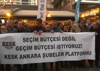 KESK 2023 bütçesini protesto etti: Halkın sırtındaki vergi yükü ağırlaşıyor