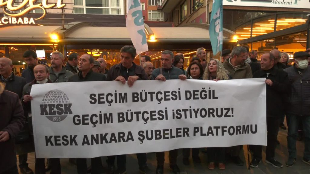 KESK'ten bütçe protestosu