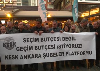 KESK'ten bütçe protestosu