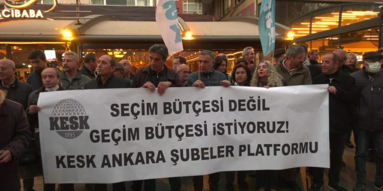 KESK'ten bütçe protestosu