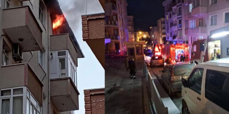 Kocaeli'de apartman yangını: Yatağa bağımlı hasta öldü