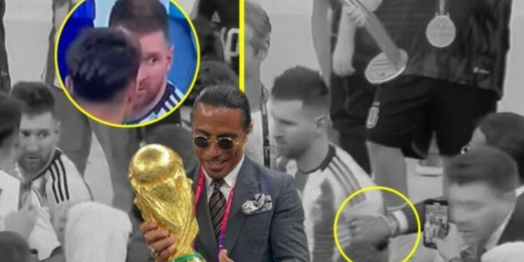 Messi'nin koluna yapışan Nusret, sosyal medyada tiye alındı