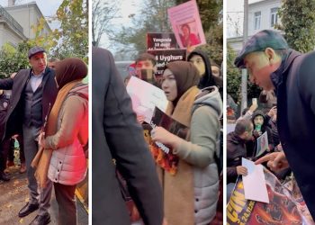 ‘Siz Uygur kardeşlerimize baskı uygulayan Çin polisi misiniz?’