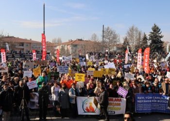 Ankara’da hayvan katliamlarına karşı miting