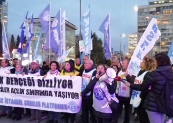 ‘Sadaka değil, emeğimizin karşılığını istiyoruz’