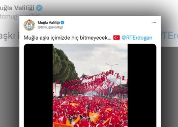 AKP propagandası yapmakla suçlanmıştı: Muğla Valiliği tweeti sabitledi