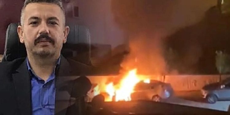 Anamur Ülkü Ocakları Başkanı'nın aracı kundaklandı