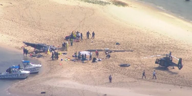 Avustralya'da iki helikopter havada çarpıştı: Dört ölü