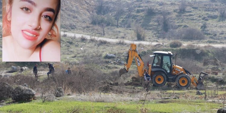 Beş aydır kayıp Mine Kocadağ için arazide kazı başlatıldı