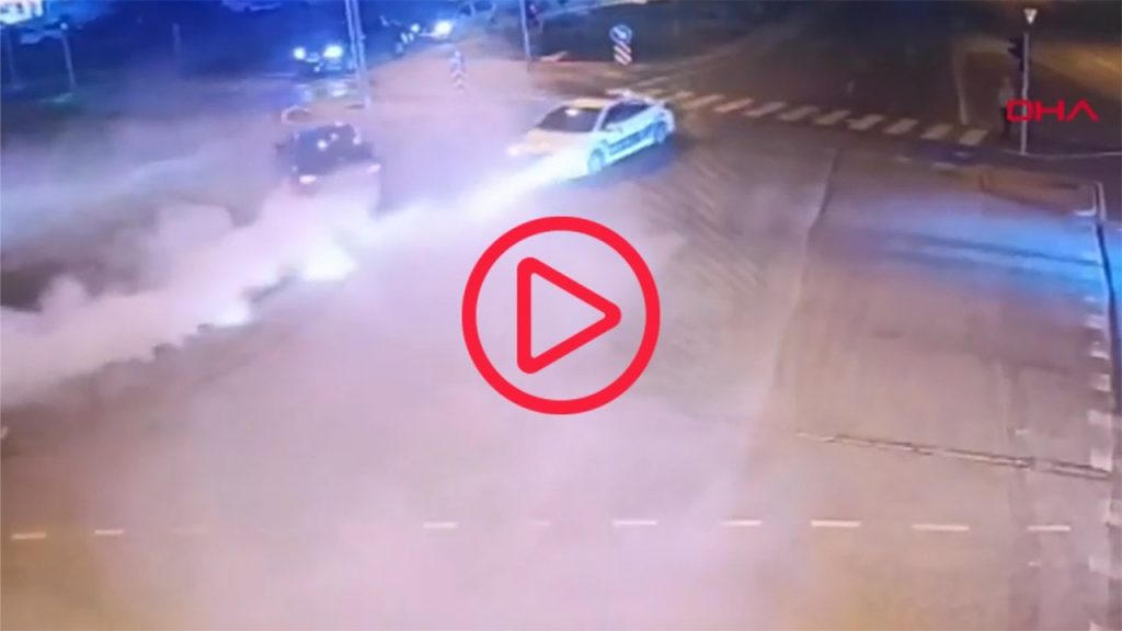 Drift yapıp, polislere direnen alkollü sürücü tutuklandı