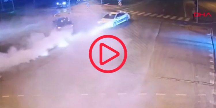 Drift yapıp, polislere direnen alkollü sürücü tutuklandı