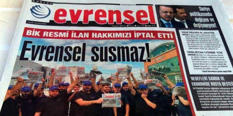 Evrensel'e kanunda olmayan ceza: 100 binden fazla tirajı olan gazetede yayınlansın