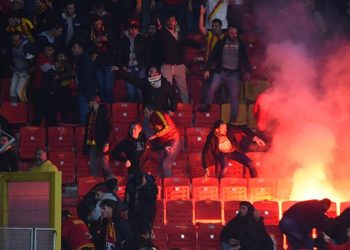 Göztepe-Altay maçında işaret fişeğini fırlatan sanık hakkında 23 yıla kadar hapis istendi