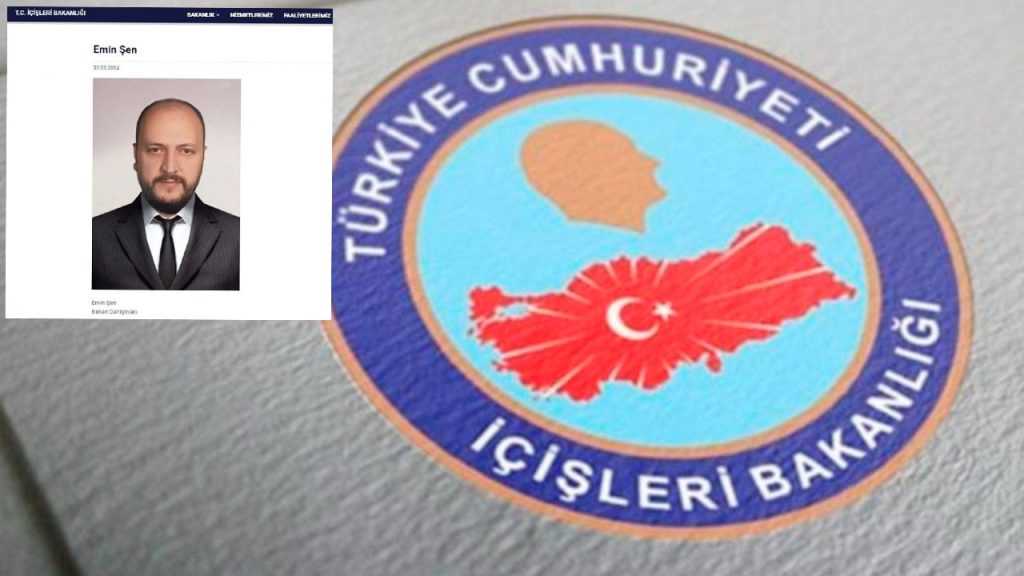 İçişleri'nin 'reddettiği' Emin Şen, 'danışman' sıfatıyla bakanlığın internet sitesinde