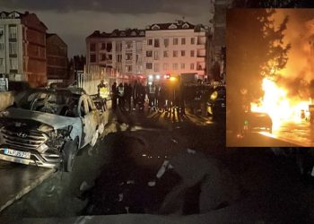 İstanbul'da doğal gaz patlaması: Dört araç yandı, iki bina tahliye edildi