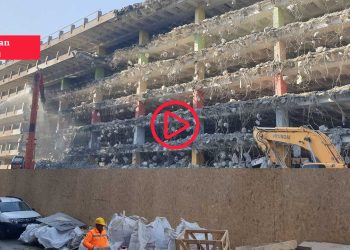 Karaköy’deki katlı otoparkın yıkımı hızlandı