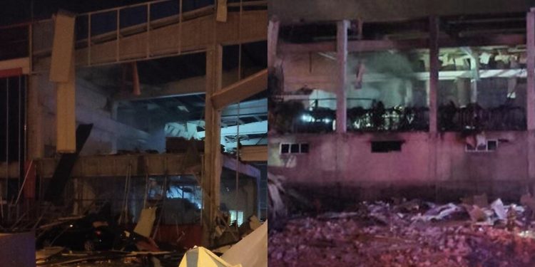 Kauçuk fabrikasında yangın: İki işçi yaralandı