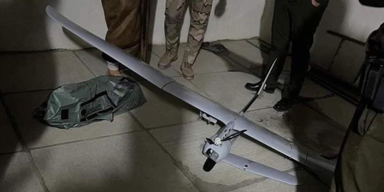 Kerkük'te evin çatısına İHA düştü