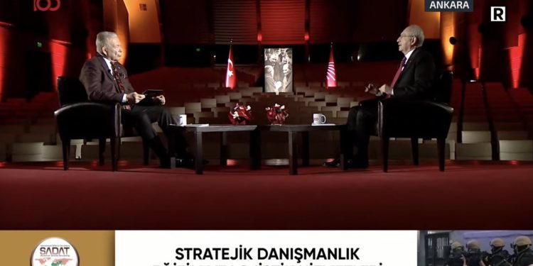 Kılıçdaroğlu’nun konuk olduğu Uğur Dündar’ın programına SADAT ‘silahlı’ reklam verdi