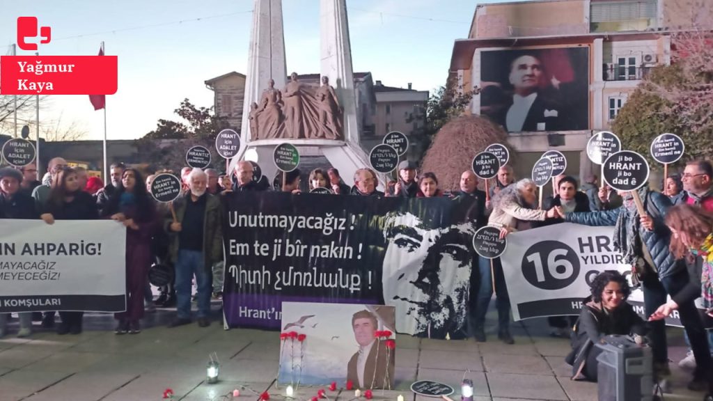 Komşuları Hrant Dink'i andı: 16 yıldır bu meydandan geçmiyor