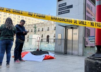 Şili'de devlet başkanlığı sarayı önüne ölü aslan bırakıldı