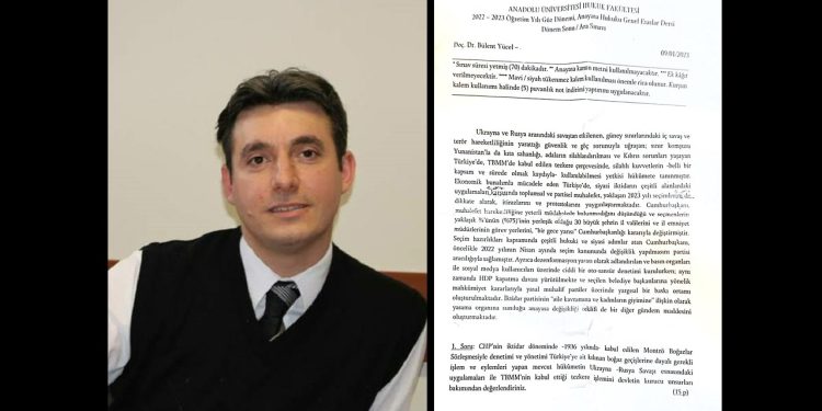 Sınavda HDP sorusu soran akademisyen görevinden uzaklaştırıldı