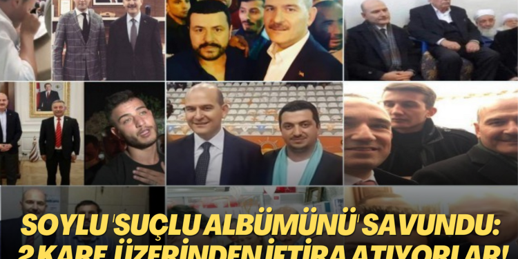 Soylu ‘suçlu albümünü’ savundu: 2 kare üzerinden iftira atıyorlar