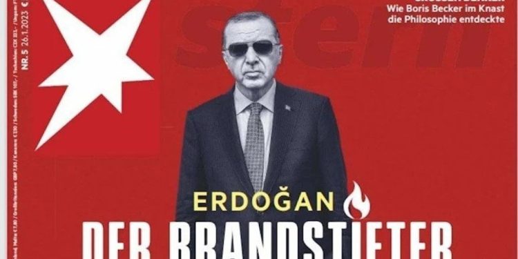 Stern dergisinden Erdoğan kapağı: 'Kundakçı'