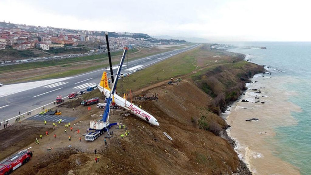 Trabzon Havalimanı'nda kıyı erozyonu tehlikesi: 'Dalgalar nedeniyle sürekli geriye doğru çekiliyor'