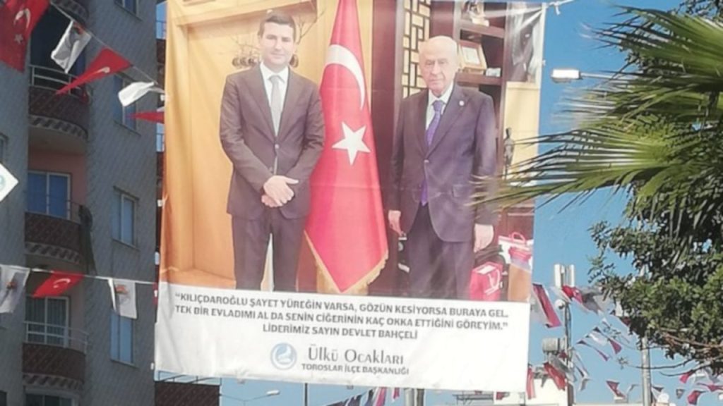 Ülkü Ocakları'nın Kılıçdaroğlu'nu tehdit ettiği pankart kaldırıldı