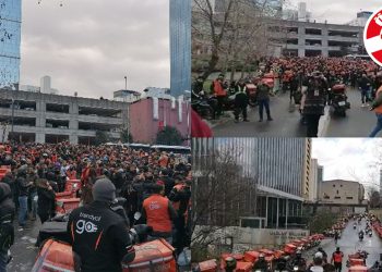 Yetersiz zam, mola yasağı, mağduriyetler... Trendyol Go kuryeleri kontak kapattı: 'Bizim gibi giyinin, bizim gibi çalışın'