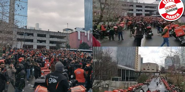 Yetersiz zam, mola yasağı, mağduriyetler... Trendyol Go kuryeleri kontak kapattı: 'Bizim gibi giyinin, bizim gibi çalışın'