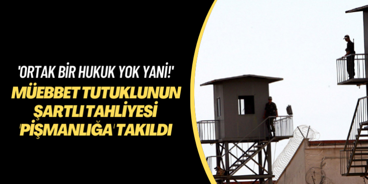 ‘Ortak bir hukuk yok yani!’ Müebbet tutuklunun şartlı tahliyesi ‘pişmanlığa’ takıldı