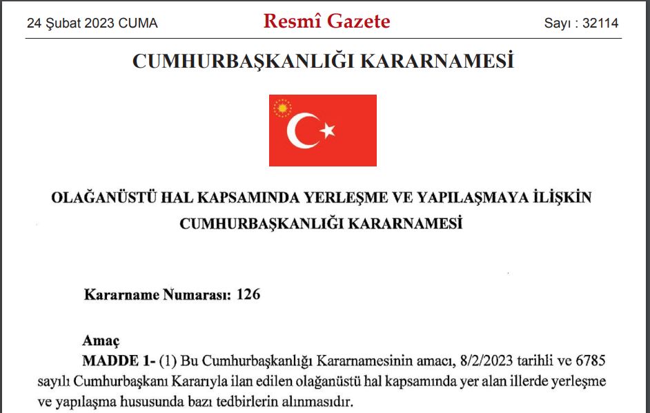 ‘Yapılaşmaya’ ilişkin kararname yayımlandı; Çevre ve Şehircilik Bakanlığına olağanüstü yetkiler