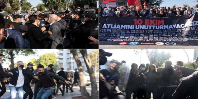 10 Ekim anmasındaki polis müdahalesine hak ihlali kararı