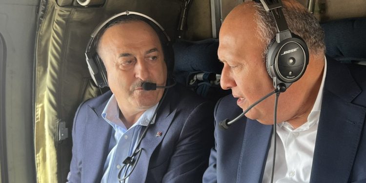 10 yıl sonra ziyaret: Mısır Dışişleri Bakanı Şukri, Çavuşoğlu ile görüştü