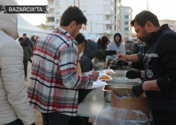 Aşevinde hummalı çalışma