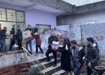 Şirnex’ten Semsûr’a yardım