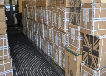 80 ton malzeme ile 1 milyon dolar yardımı Türkiye'ye gönderdik