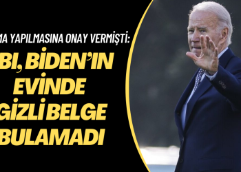 ABD Başkanı Biden’ın evini basan FBI, gizli belge bulamadı