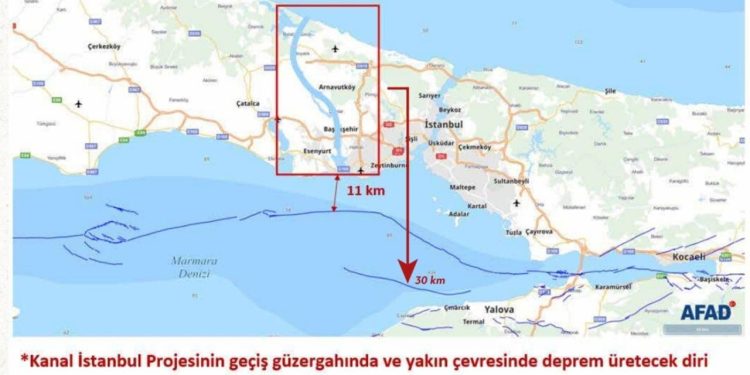 AFAD'ın 'Kanal İstanbul çevresinde diri fay yoktur' savunması gündem oldu